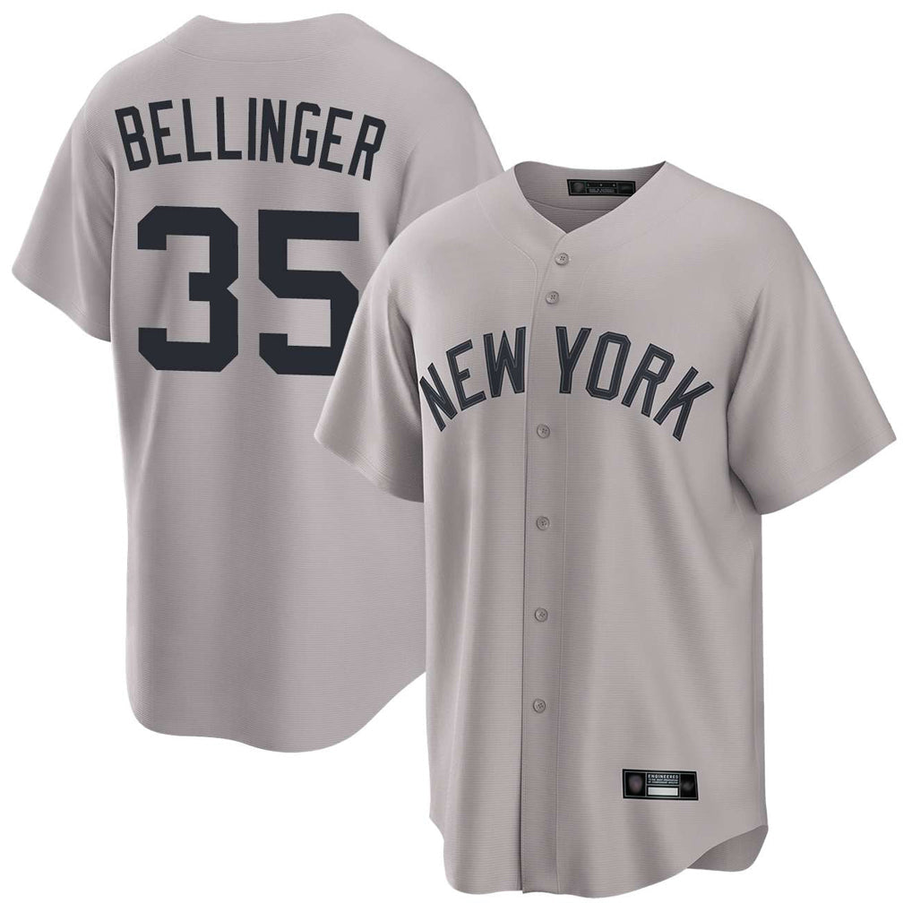 NY.Yankees #35 Cody Bellinger Player Gray Game Home Stitched Jerseys