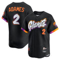 SF.Giants #2 Willy Adames Player Black 2025 City Connect Home Limited Stitched Jerseys
