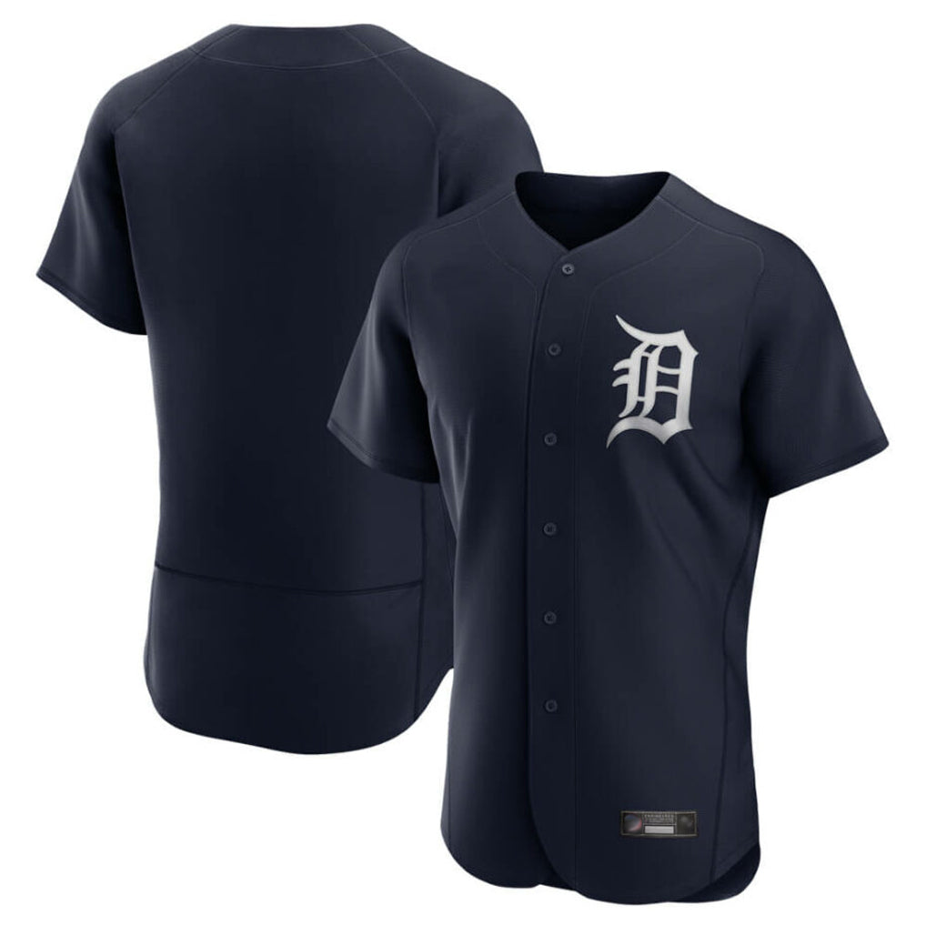 D.Tigers ## Tigers Blank Player Navy Home Limited Elite Gdoa Stitched Jerseys