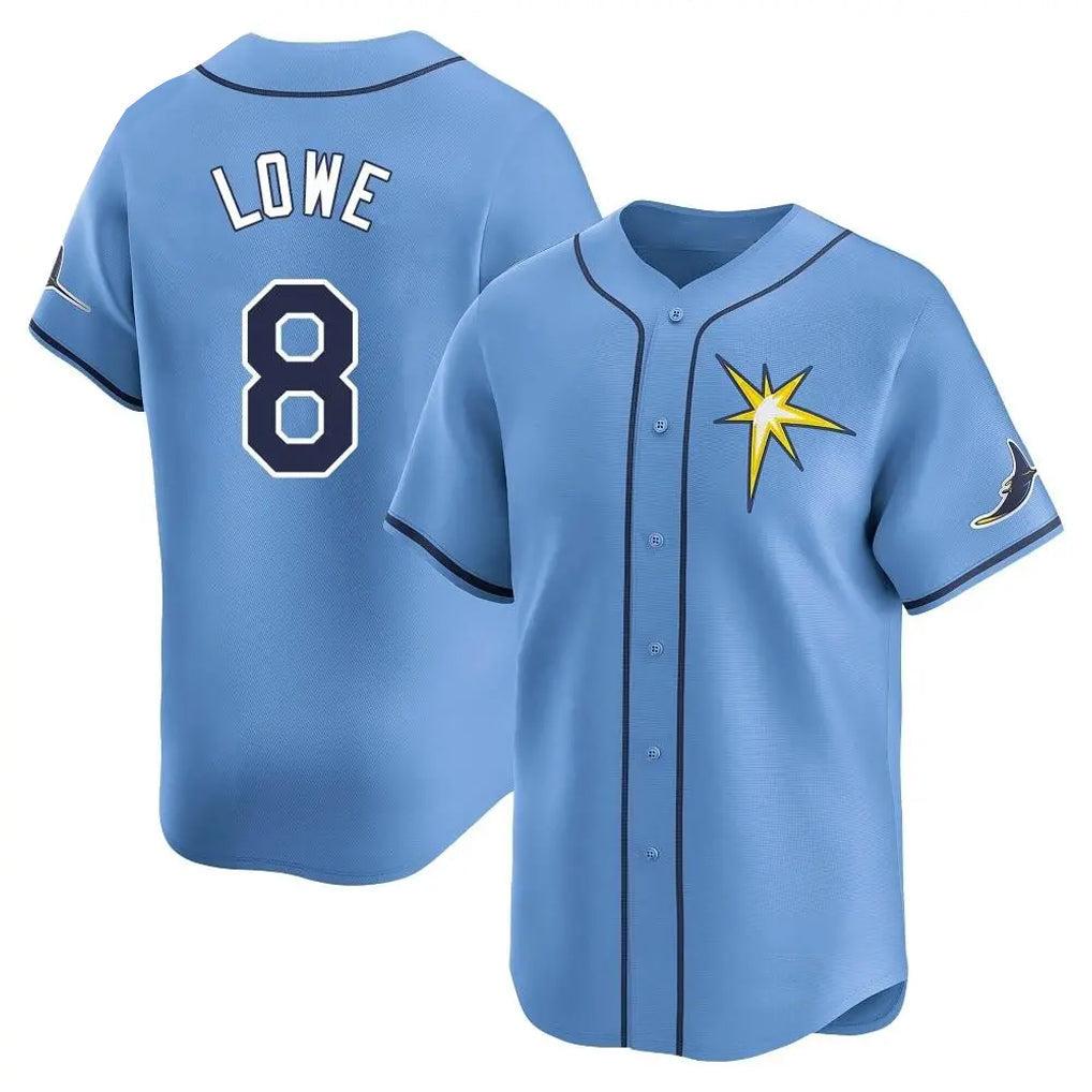 T.Bay Rays #8 Brandon Lowe Player Light Blue Home Limited Stitched Jerseys