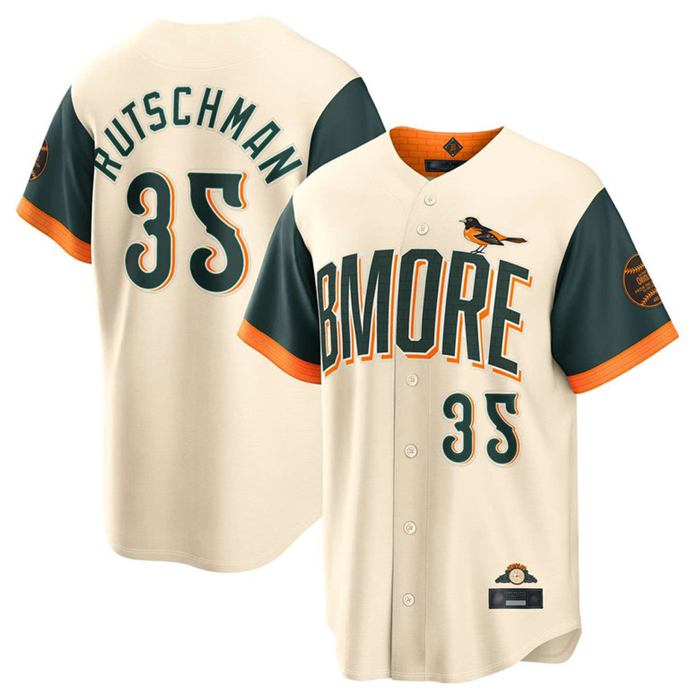 B.Orioles #35 Adley Rutschman Player Cream 2026 City Connect Home Game Gdoa Stitched Jerseys