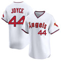 LA.Angels #44 Ben Joyce Player White T-shirt Home Limited Gdoa Stitched Jerseys