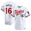 M.Twins #16 Austin Martin Player White Home Limited Gdoa Stitched Jerseys