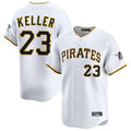 P.Pirates #23 Mitch Keller Player White Home Limited Stitched Jerseys