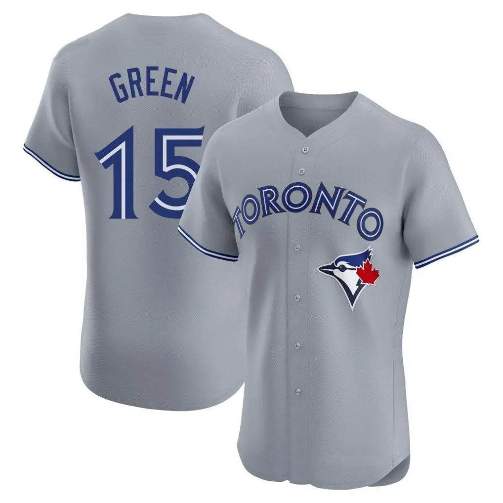 T.Blue Jays #15 Chad Green Player Gray Home Elite Limited Gdoa Stitched Jerseys