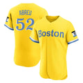 B.Red Sox #52 Wilyer Abreu Player Yellow Limited Elite Home Game Gdoa Stitched Jerseys