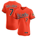 B.Orioles #7 Jackson Holliday Player Orange Limited Elite Home Game Gdoa Stitched Jerseys