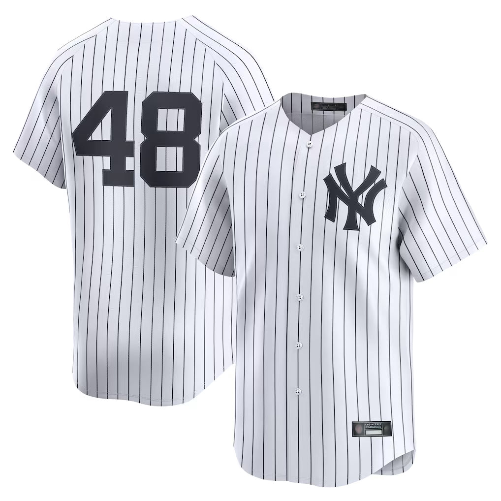 NY.Yankees #48 Paul Goldschmidt Player White Limited Home Stitched Jerseys