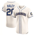 S.Mariners #20 Luke Raley Player Cream Home Limited Elite Stitched Jerseys