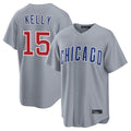 C.Cubs #15 Carson Kelly Player Gray Home Game Gdoa Stitched Jerseys