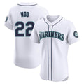 S.Mariners #22 Bryan Woo Player White Home Limited Elite Stitched Jerseys