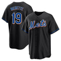 NY.Mets #19 Bo Bichette Player Black Replica Home Game Gdoa Stitched Jerseys