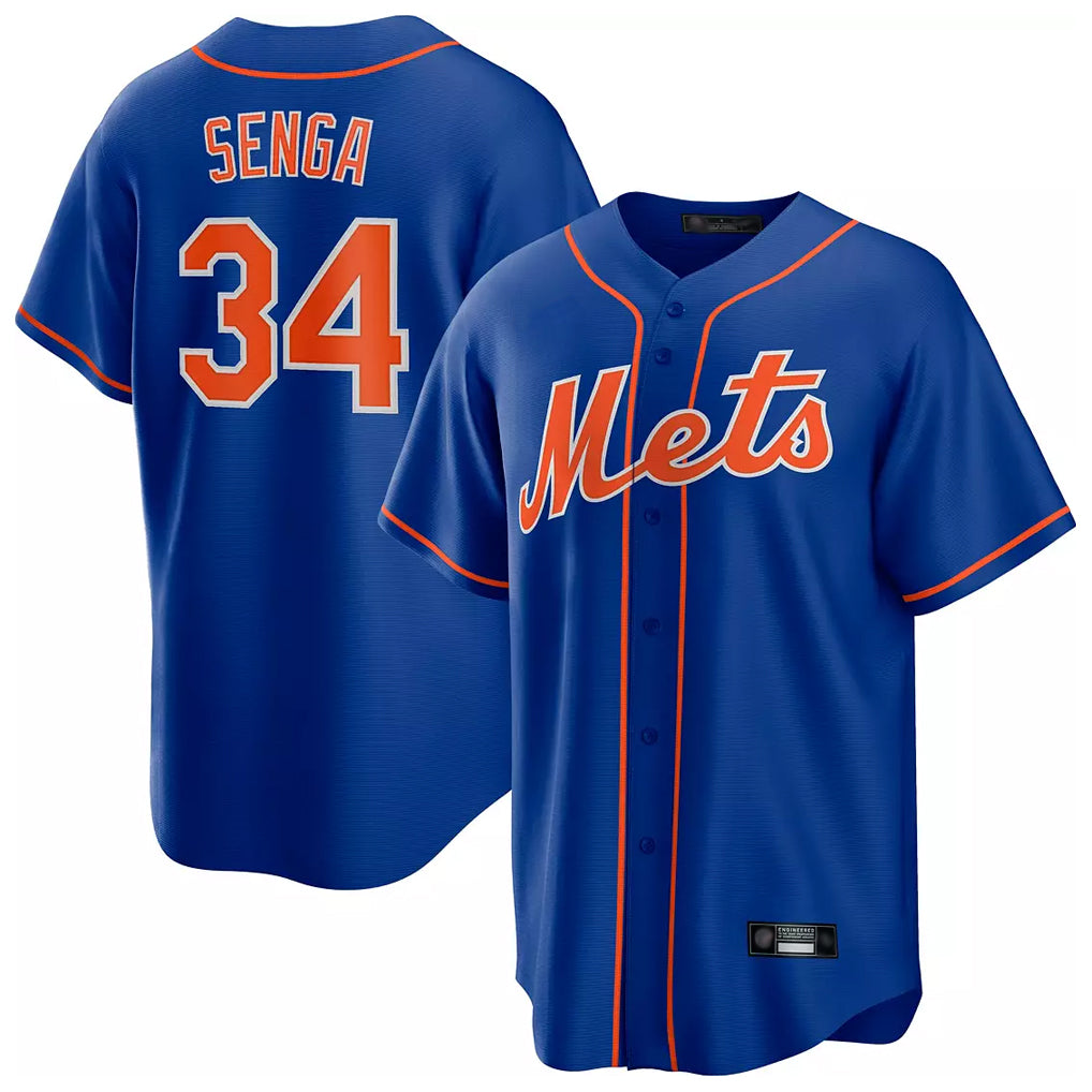 NY.Mets #34 Kodai Senga Player Royal Home Game Gdoa Stitched Jerseys
