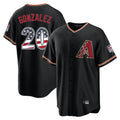 A.Diamondbacks #20 Luis Gonzalez Player Black USA 250 Fourth of July Game Home Gdoa250Ys Stitched Jerseys