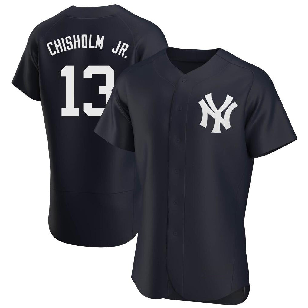 NY.Yankees #13 Jazz Chisholm Jr Player Navy Limited Elite Home Stitched Jerseys