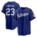 LA.Dodgers #23 Kyle Tucker Player Royal City Connect Home Game Gdoa Stitched Jerseys
