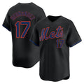 NY.Mets #17 Keith Hernandez Player Black Alternate Home Limited Stitched Jerseys
