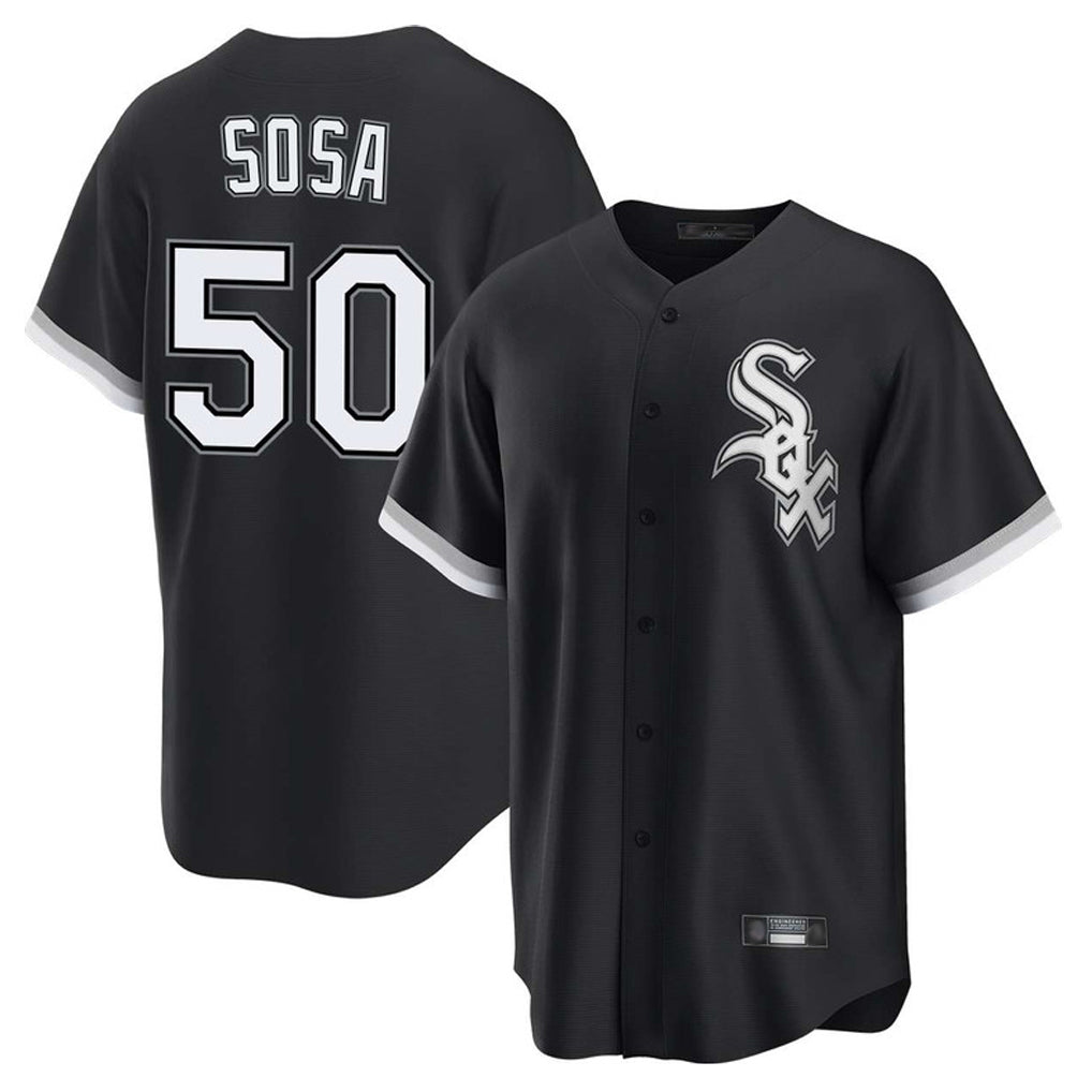 C.White Sox #50 Lenyn Sosa Player Black Home Game Gdoa Stitched Jerseys