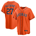 H.Astros #27 Jose Altuve Player Orange Home Game Gdoa Stitched Jerseys