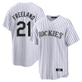 C.Rockies #21 Kyle Freeland Player White Game Home Gdoa Stitched Jerseys