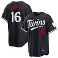M.Twins #16 Austin Martin Player Navy Home Game Gdoa Stitched Jerseys