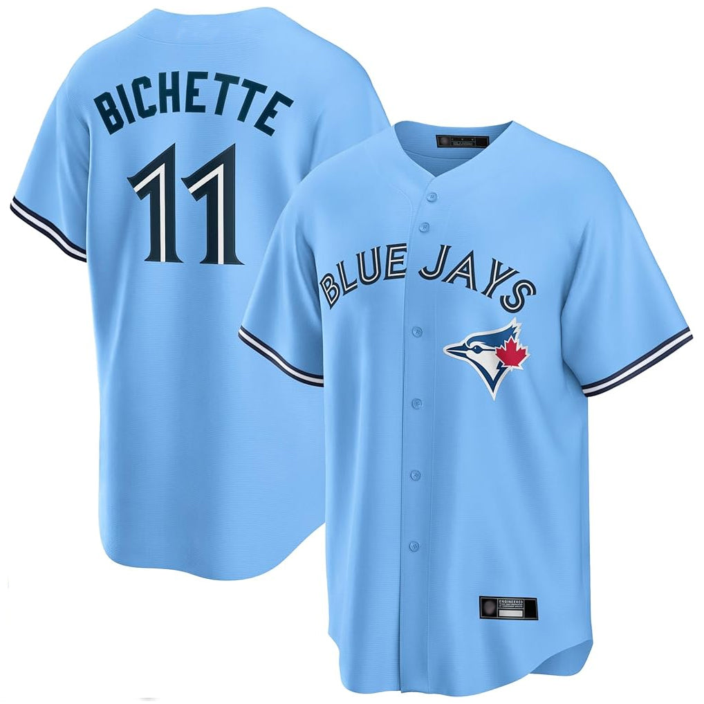 T.Blue Jays #11 Bo Bichette Player Blue Home Limited Gdoa Stitched Jerseys