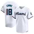 M.Marlins #18 Griffin Conine Player White  Home Limited Gdoa Stitched Jerseys