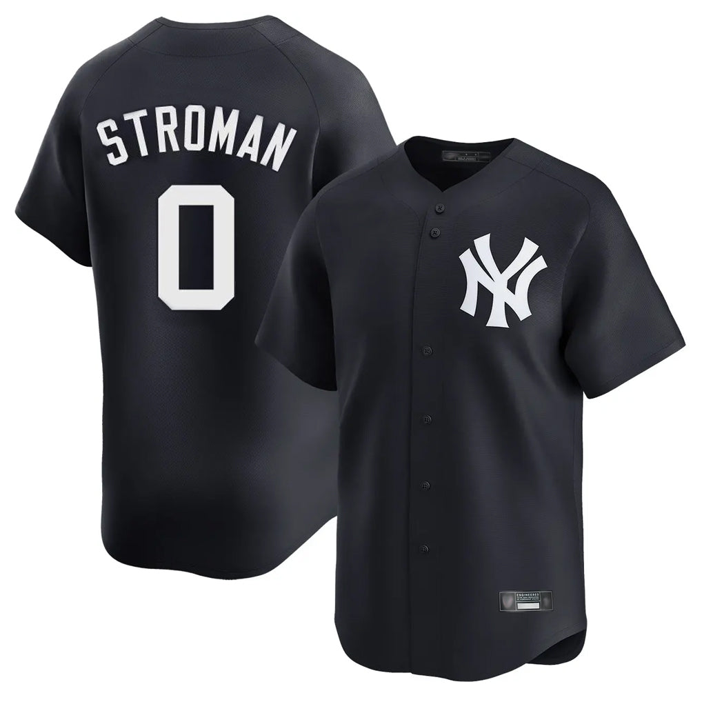 NY.Yankees #0 Marcus Stroman Player Navy Alternate Limited Home Stitched Jerseys