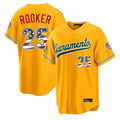 Athletics #25 Brent Rooker Player Gold USA 250 Fourth of July Home Game Gdoa250Ys Stitched Jerseys