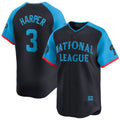 P.Phillies #3 Bryce Harper Player Navy National League All-Star Limited Game Stitched Jerseys