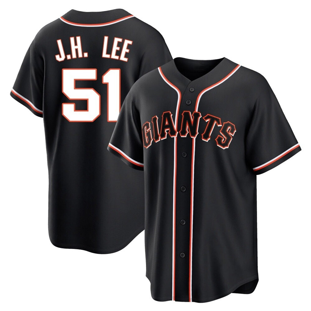 SF.Giants #51 Jung Hoo Lee Player Black Fashion Out Home Limited Gdoa Stitched Jerseys