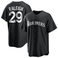 S.Mariners #29 Cal Raleigh Player Black Home Limited Stitched Jerseys