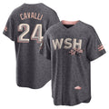W.Nationals #24 Cade Cavalli Player Gray City Connect Stitched Jerseys