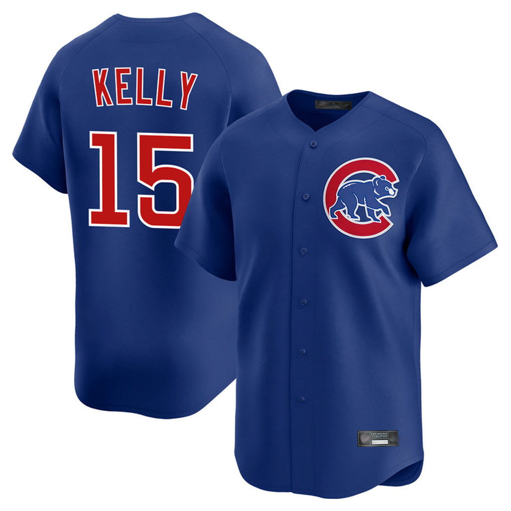 C.Cubs #15 Carson Kelly Player Royal Limited Home Gdoa Stitched Jerseys