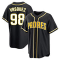 S.Diego Padres #98 Randy Vasquez Player Black 2026 Fashion Home Stitched Jerseys