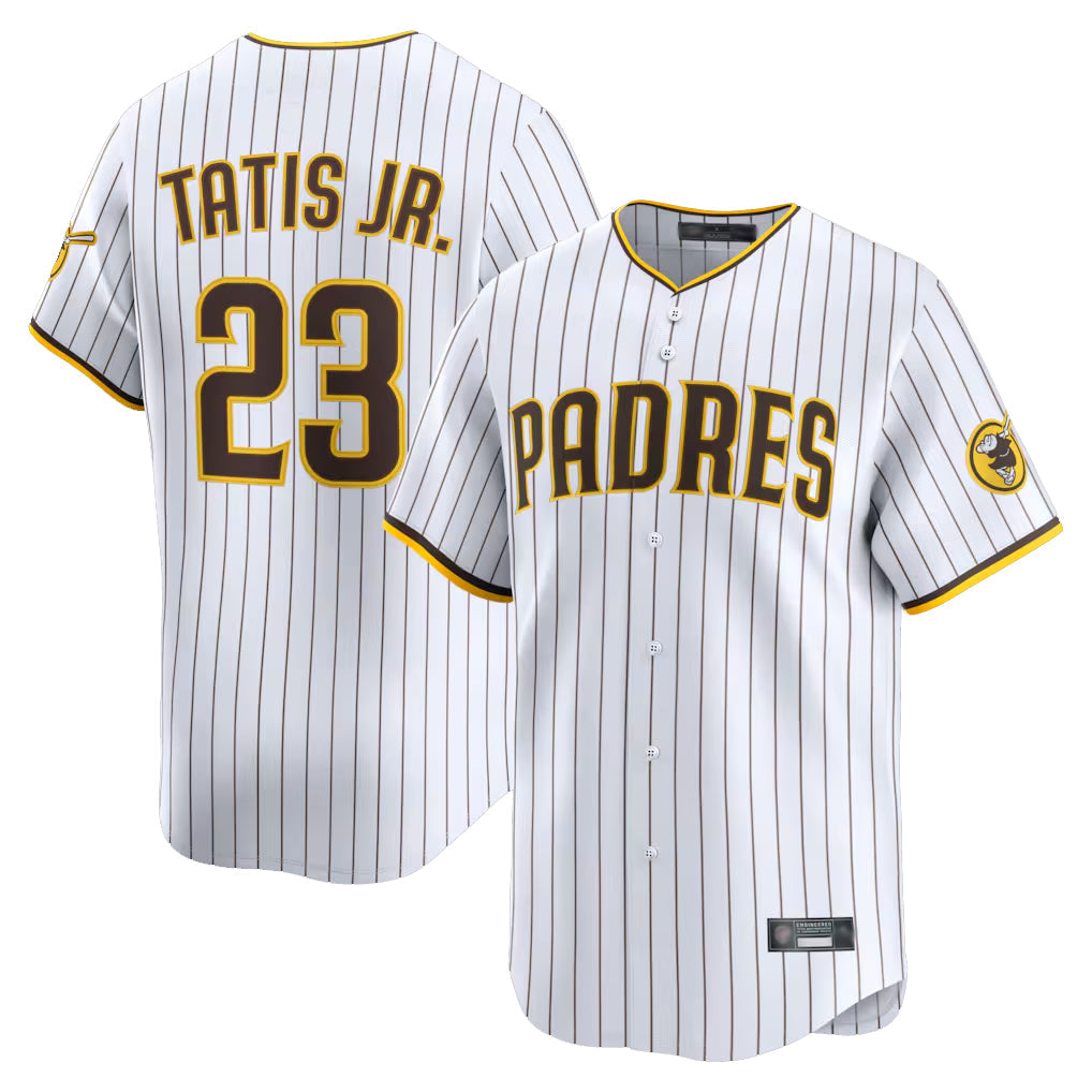 S.Diego Padres #23 Fernando Tatis Jr Player White Home Limited Stitched Jerseys