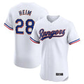 T.Rangers #28 Jonah Heim Player White Gold Collection Limited Elite Gdoa Stitched Jerseys