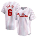 P.Phillies #6 Ryan Howard Player White Home Limited Stitched Jerseys
