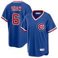 C.Cubs #6 Matt Shaw Player Royal T-shirt Cooperstown Collection Limited Gdoa Stitched Jerseys