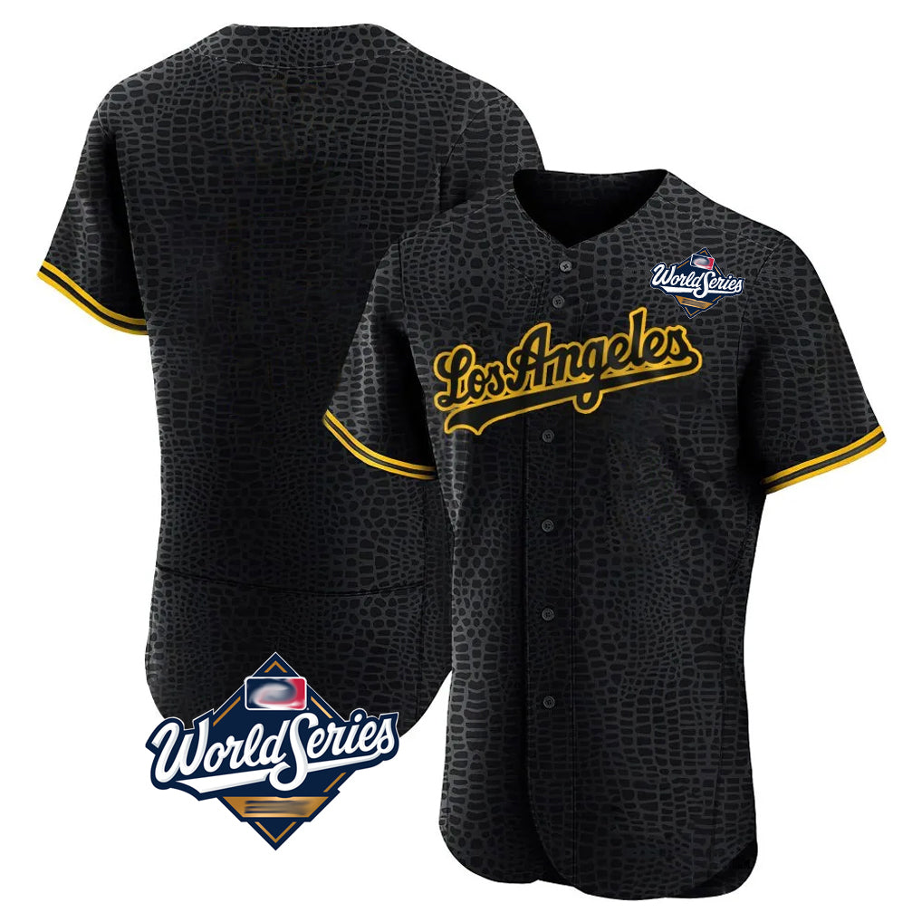 LA.Dodgers ## Dodgers Blank Player Black Snake Skin City Limited Elite Home World Series Gdoa Stitched Jerseys