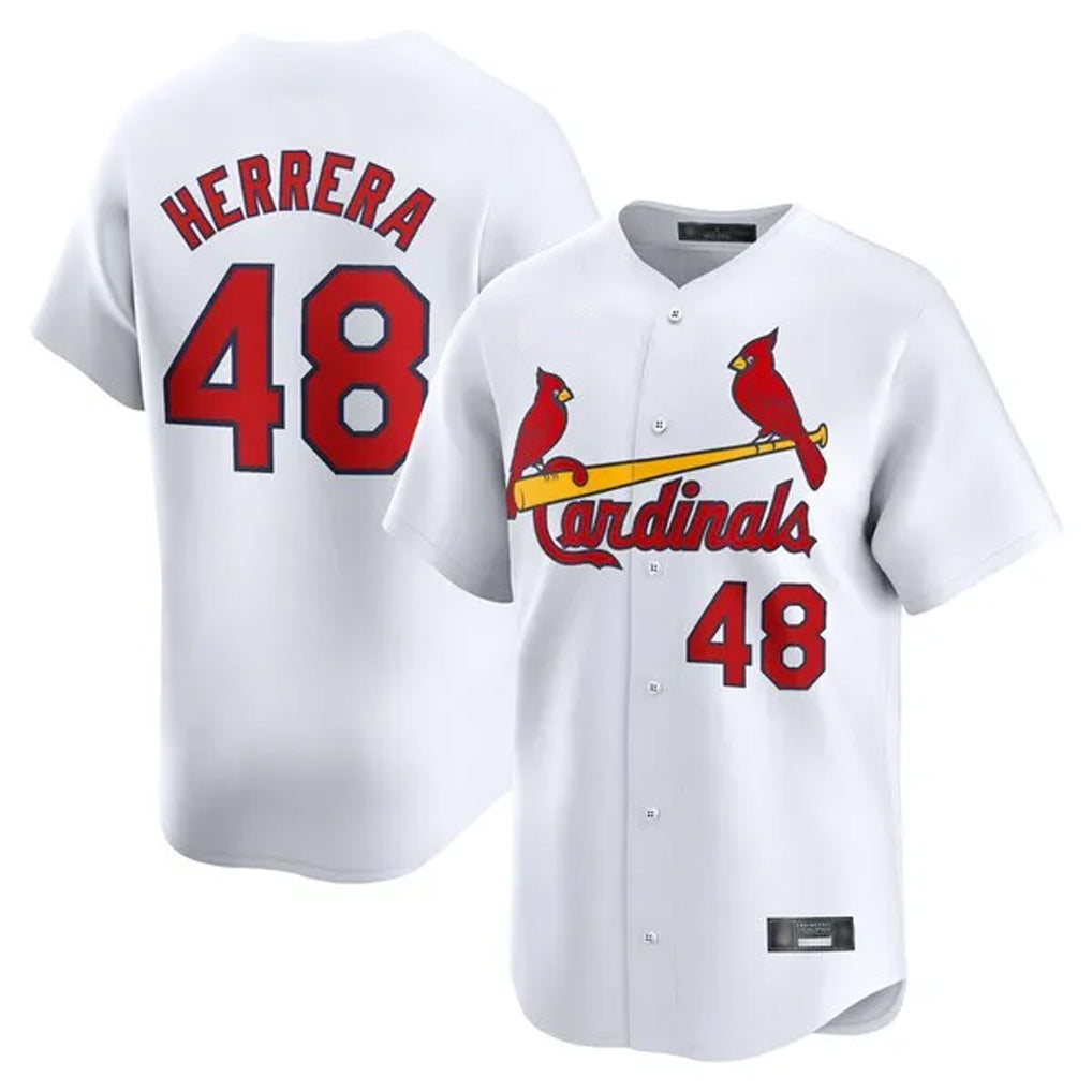 St. Louis Cardinals #48 Ivan Herrera Player White Home Limited Gdoa Stitched Jerseys