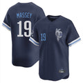 KC.Royals #19 Michael Massey Player Navy City Connect Limited Home Gdoa Stitched Jerseys
