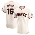 SF.Giants #16 Rafael Devers Player Cream Home Limited Elite Gdoa Stitched Jerseys