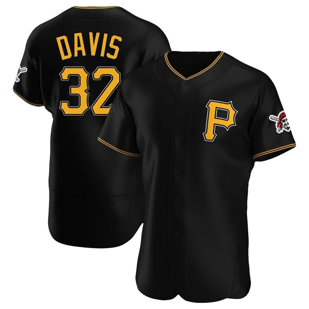 P.Pirates #32 Henry Davis Player Black Alternate 2025 Home Limited Elite Stitched Jerseys