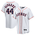 H.Astros #44 Yordan Alvarez Player White Home Game Gdoa Stitched Jerseys