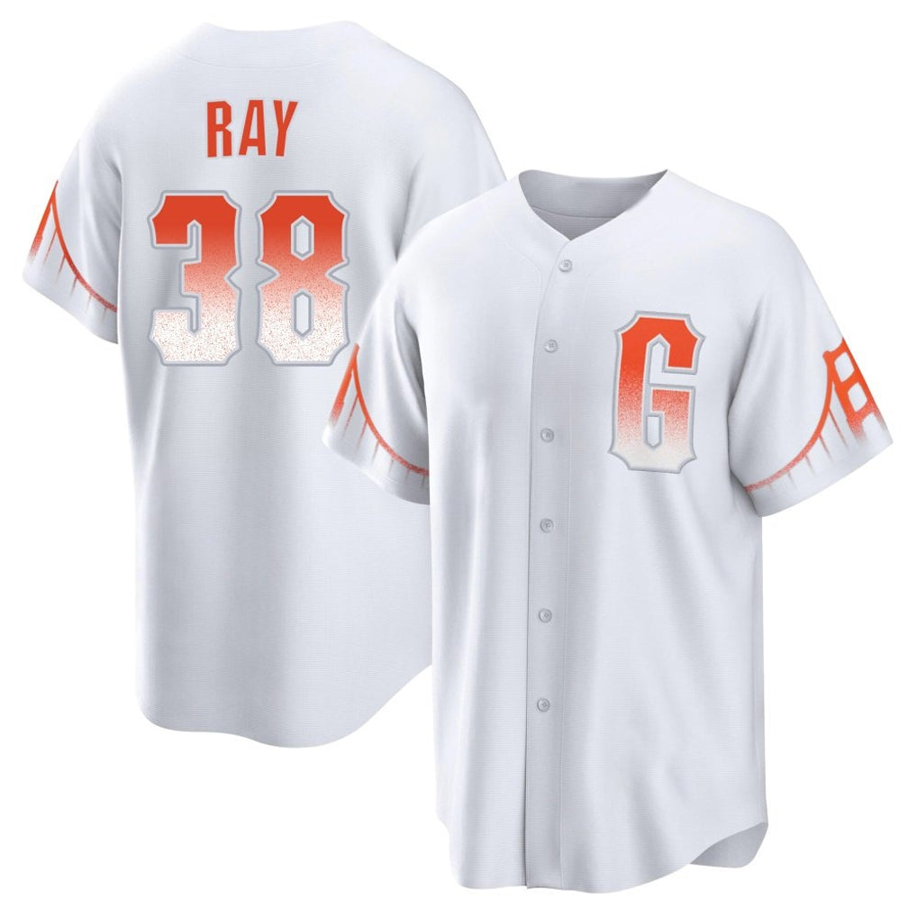 SF.Giants #38 Robbie Ray Player White City Connect Home Game Stitched Jerseys