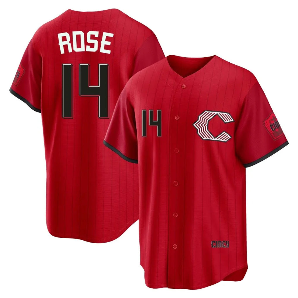 C.Reds #14 Pete Rose Player Red 2026 City Connect Home Game Gdoa Stitched Jerseys