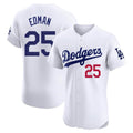 LA.Dodgers #25 Tommy Edman Player Gold White Limited Elite Home Gdoa Stitched Jerseys
