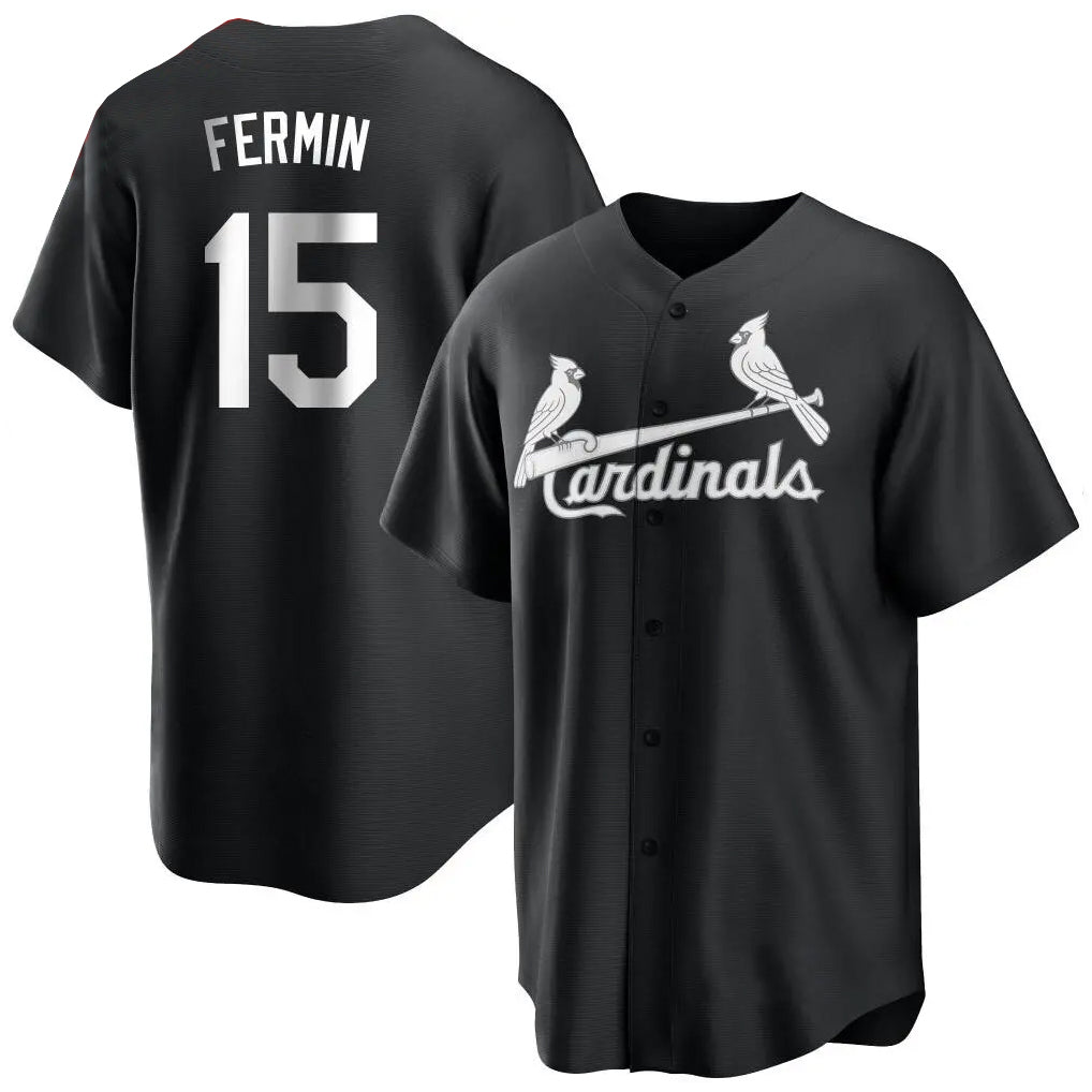 St. Louis Cardinals #15 Jose Fermin Player Black City Connect Home Limited Stitched Jerseys
