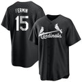 St. Louis Cardinals #15 Jose Fermin Player Black City Connect Home Limited Stitched Jerseys